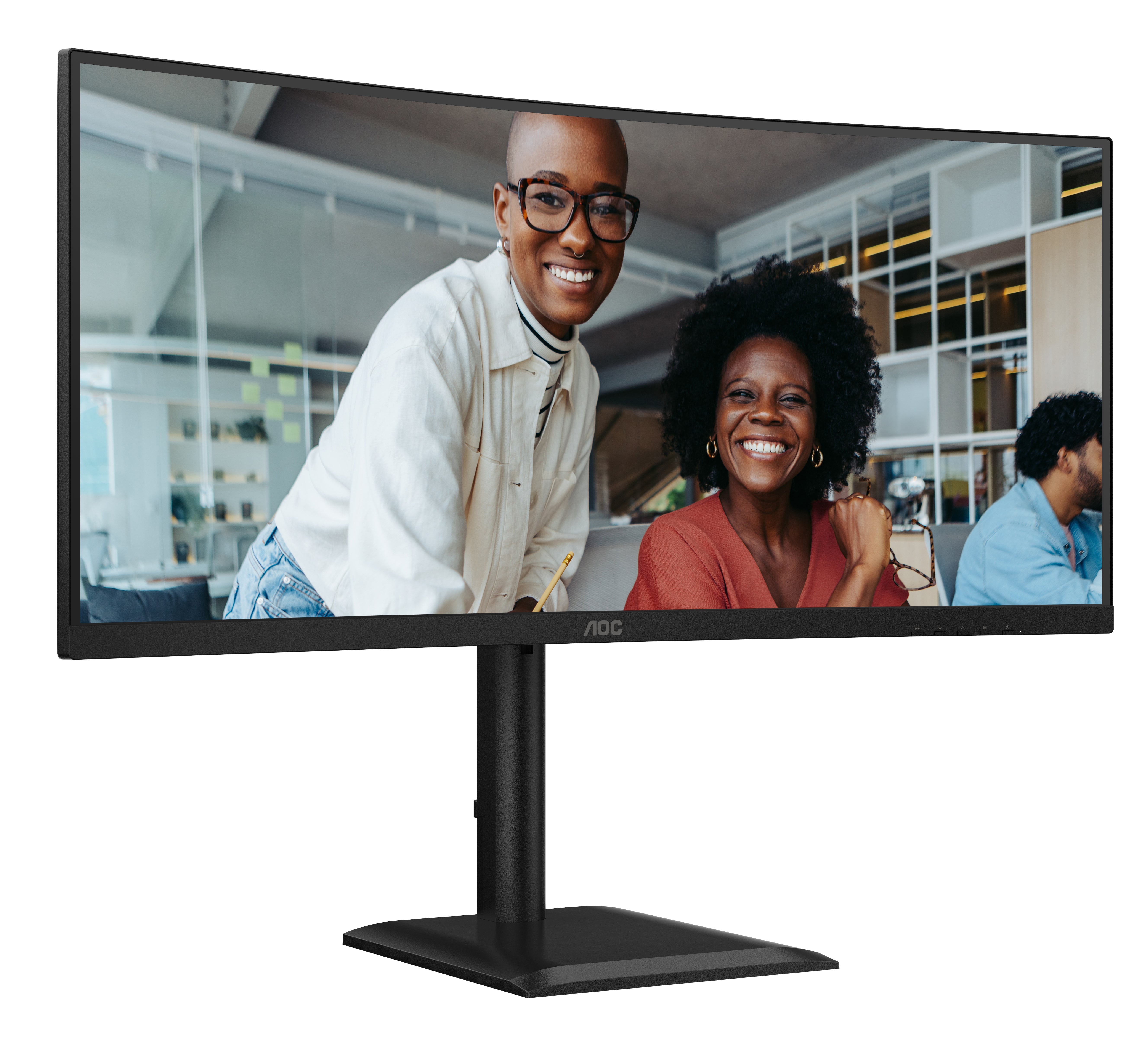 CU34E4CV 34 inch DOCK VA CURVED UWQHD 1 MS 3440X1440120HZ WID 21/9 USB-C - DP-HDMI LAN RJ45 4XUSB 3.2 BRIGHTNESS 350 CD/M*2 D CONTRASTRATIO50M:1 VIEWING ANGL