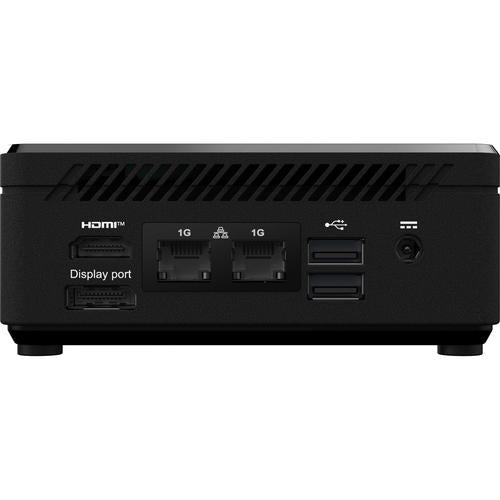 MSI Cubi N ADL S-078EU Intel® N N100 4 GB DDR4-SDRAM 128 GB SSD Windows 11 Pro Mini PC Zwart