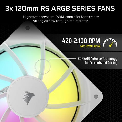 Corsair Nautilus 240 RS ARGB Liquid Processor Alles-in-één vloeistofkoeler Zwart 1 stuk(s)
