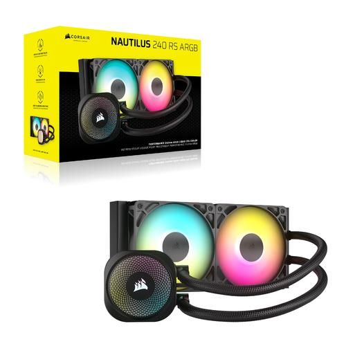 Corsair Nautilus 240 RS ARGB Liquid Processor Alles-in-één vloeistofkoeler Zwart 1 stuk(s)