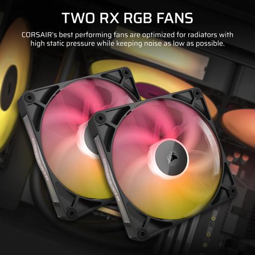 Corsair iCUE LINK TITAN RX RGB Processor Alles-in-één vloeistofkoeler 14 cm Zwart 1 stuk(s)