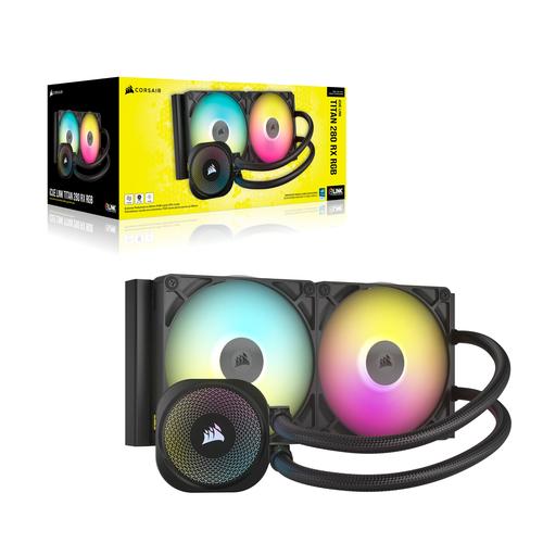 Corsair iCUE LINK TITAN RX RGB Processor Alles-in-één vloeistofkoeler 14 cm Zwart 1 stuk(s)