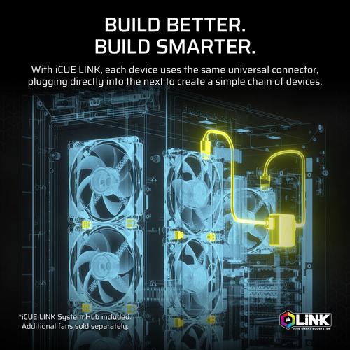 Corsair iCUE LINK TITAN RX RGB Processor Alles-in-één vloeistofkoeler 12 cm Zwart 1 stuk(s)