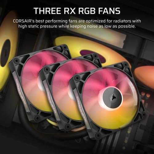 Corsair iCUE LINK TITAN RX RGB Processor Alles-in-één vloeistofkoeler 12 cm Zwart 1 stuk(s)