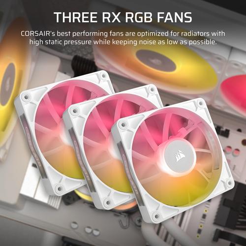 Corsair iCUE LINK TITAN RX RGB Processor Alles-in-één vloeistofkoeler 12 cm Wit 1 stuk(s)