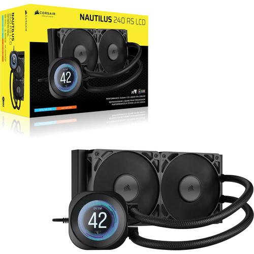 Corsair Nautilus 240 RS LCD Processor Alles-in-één vloeistofkoeler 12 cm Zwart 1 stuk(s)