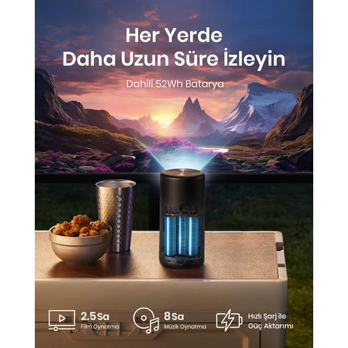 Anker Nebula Capsule 3 Laser Google TV Projectormodule 300 ANSI lumens DLP 1080p (1920x1080) Zwart