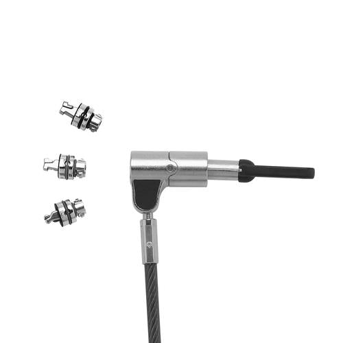 DICOTA D31700 kabelslot Zwart, Zilver 2 m