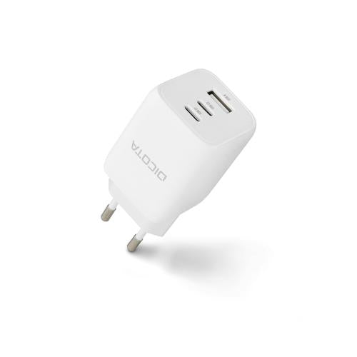 DICOTA D32054 oplader voor mobiele apparatuur Universeel Wit AC Snel opladen Binnen