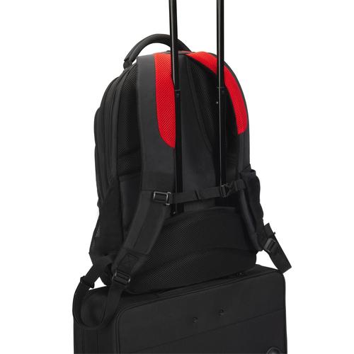 DICOTA D32119-RPET rugzak Casual rugzak Zwart, Rood Polyester, Gerecycleerd polyethyleentereftalaat (rPET)