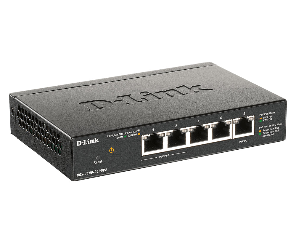 5-Port Gigabit PoE Smart Managed Switchwith 1 PD port