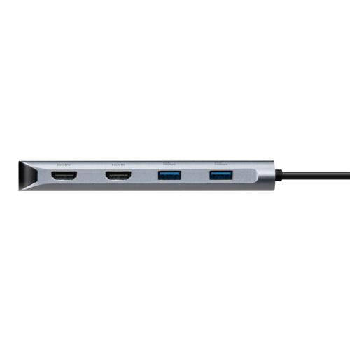 Targus DOCK427GL laptop dock & poortreplicator Bedraad USB 3.2 Gen 2 (3.1 Gen 2) Type-C Grijs
