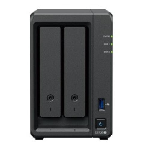 Synology DP320 data-opslag-server NAS Desktop R1600 8 GB 16 TB Zwart