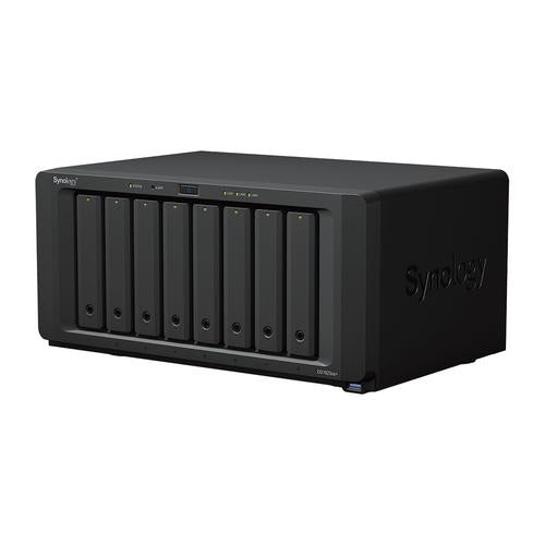 Synology DiskStation DS1823XS+ data-opslag-server NAS Tower Ryzen Embedded V1780B 8 GB DDR4 0 TB DiskStation Manager Zwart