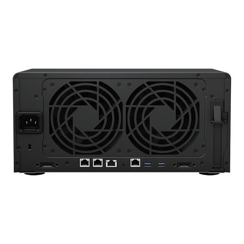 Synology DiskStation DS1823XS+ data-opslag-server NAS Tower Ryzen Embedded V1780B 8 GB DDR4 0 TB DiskStation Manager Zwart