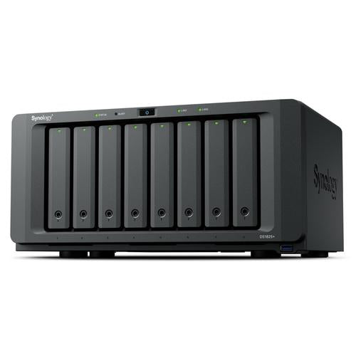 Synology DiskStation DS1825+ data-opslag-server NAS Ryzen Embedded V1500B 8 GB DDR4 0 TB Zwart