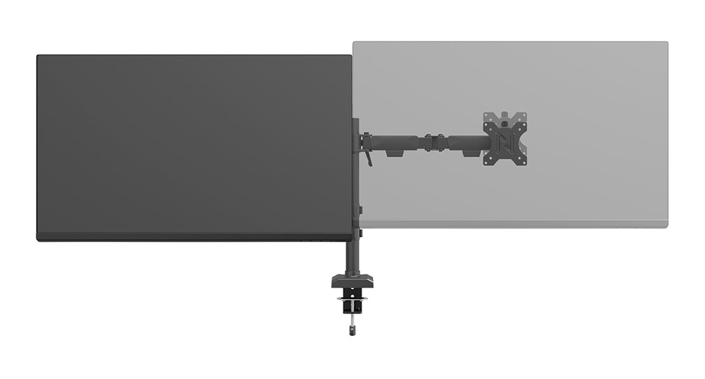 Neomounts NERO Double Flat Screen Desk Mount (phone holder+Quick-fix clamp/grommet)