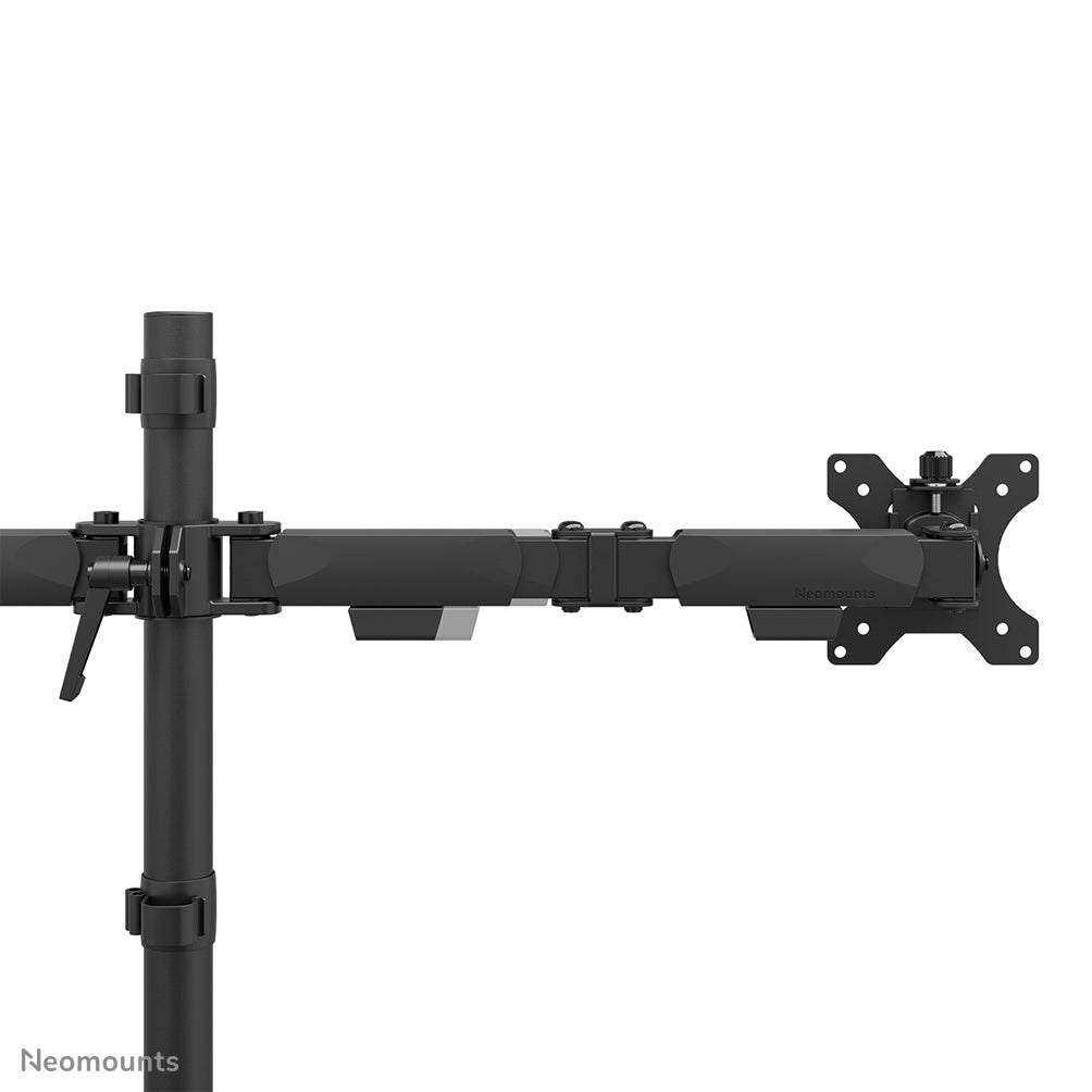 Neomounts NERO Double Flat Screen Desk Mount (phone holder+Quick-fix clamp/grommet)