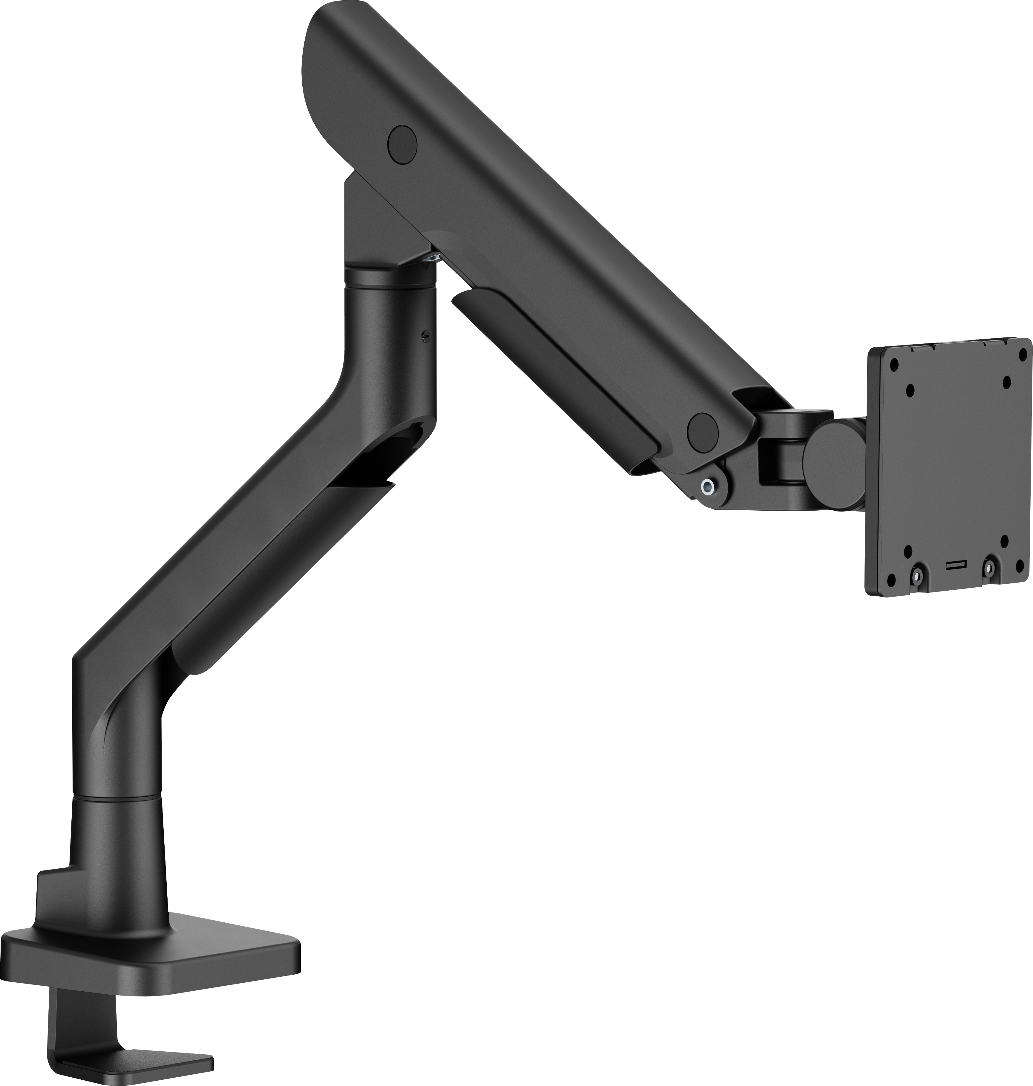 Stylish flexible deskmount with gas spring for monitors up to 49i (27kgVESA 100x100) Pivot Bearing head structure Smooth operation