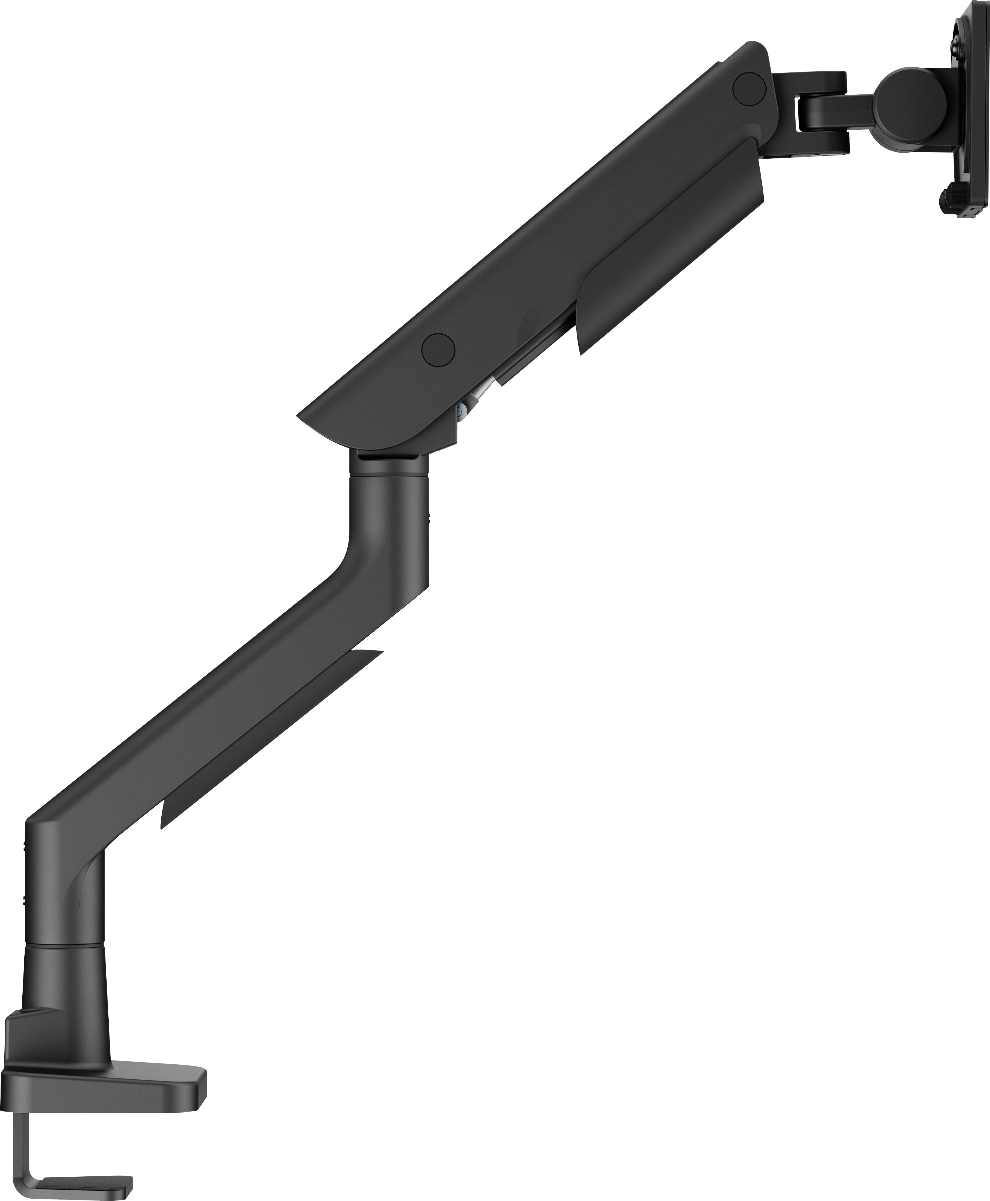 Stylish flexible deskmount with gas spring for monitors up to 49i (27kgVESA 100x100) Pivot Bearing head structure Smooth operation