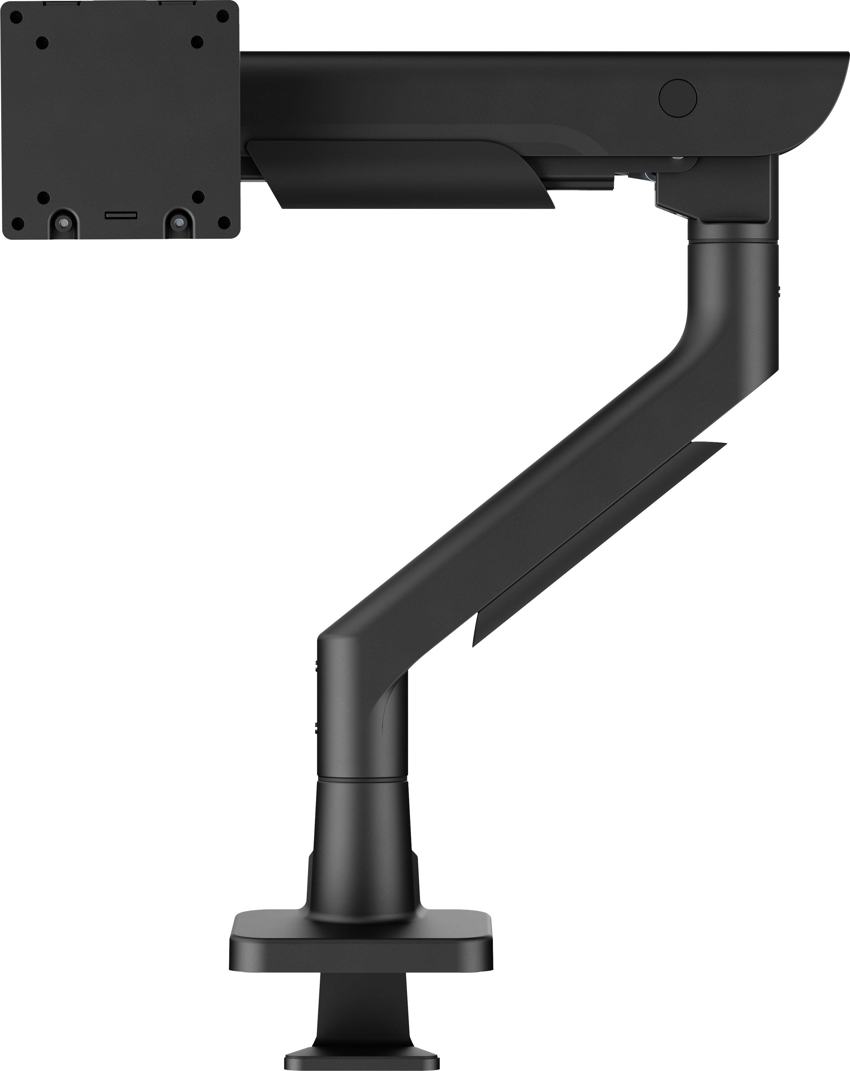 Stylish flexible deskmount with gas spring for monitors up to 49i (27kgVESA 100x100) Pivot Bearing head structure Smooth operation