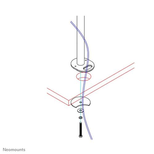Neomounts FPMA-D960GROMMET Bureaudoorvoerbuis 10-30