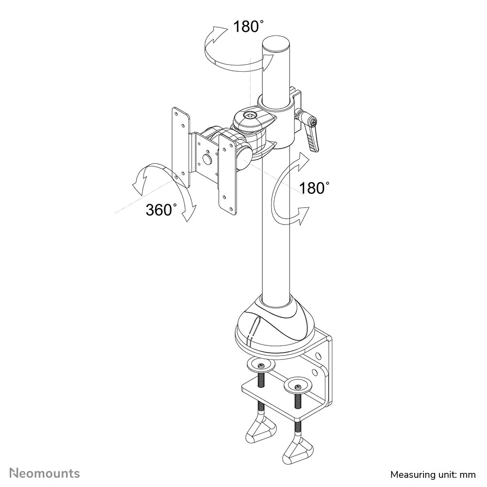 Neomounts Flat Screen Desk Mount (clamp)