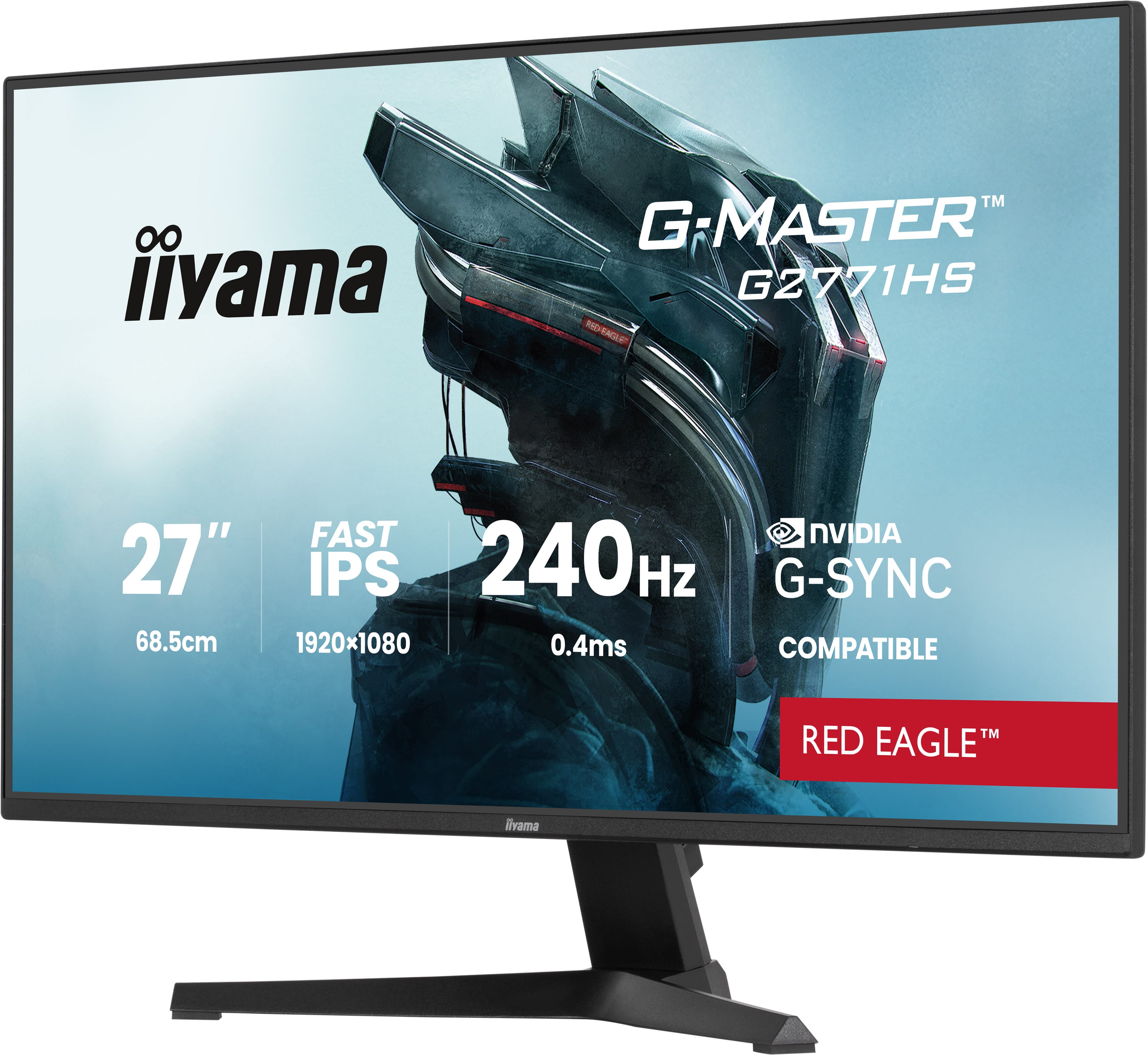 27iWIDE LCD G-Master Red Eagle 1920 x 1080 240 Hz Fast IPS panel LED Bl. Pivot Height Adjust.(15cm) 350 cd/m 1000:1 Static Contrast 80.000.000:1 ACR Speakers Di