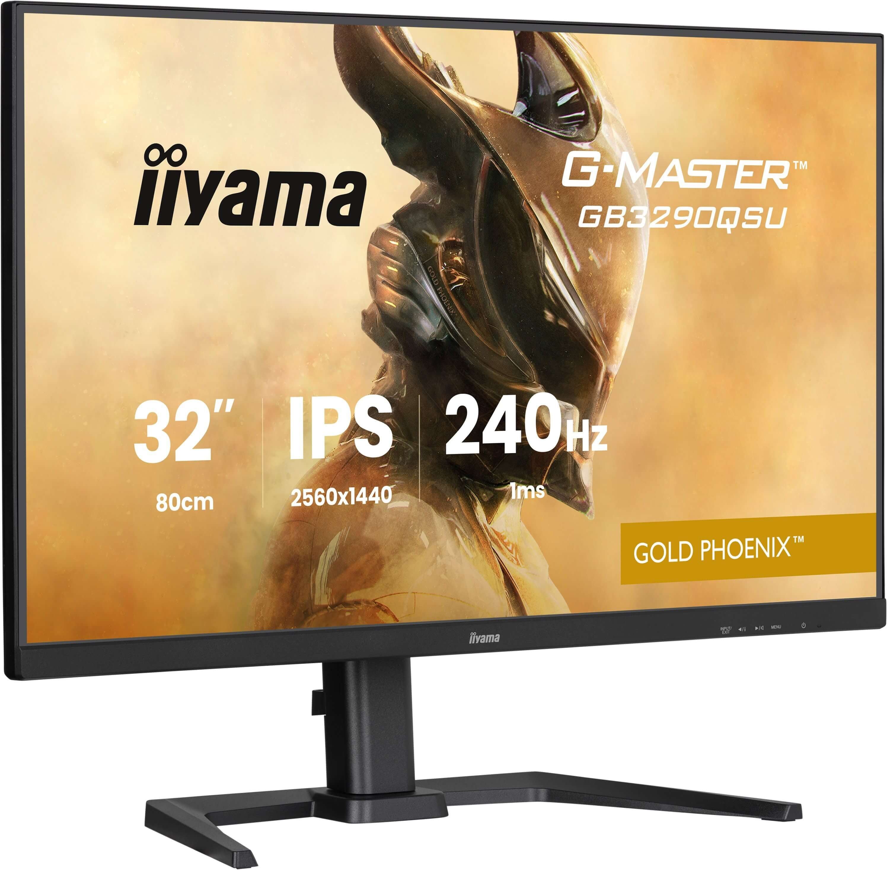 32iWIDE LCD G-Master Gold Phoenix 2560 x 1440 QHD IPS panel LED Bl.FreeSync Premium USB-Hub (2xOut v3.2 + 2xUSB-C(7 5 Watt)) Pivot HeightAdjust.(15cm) 400cd/m