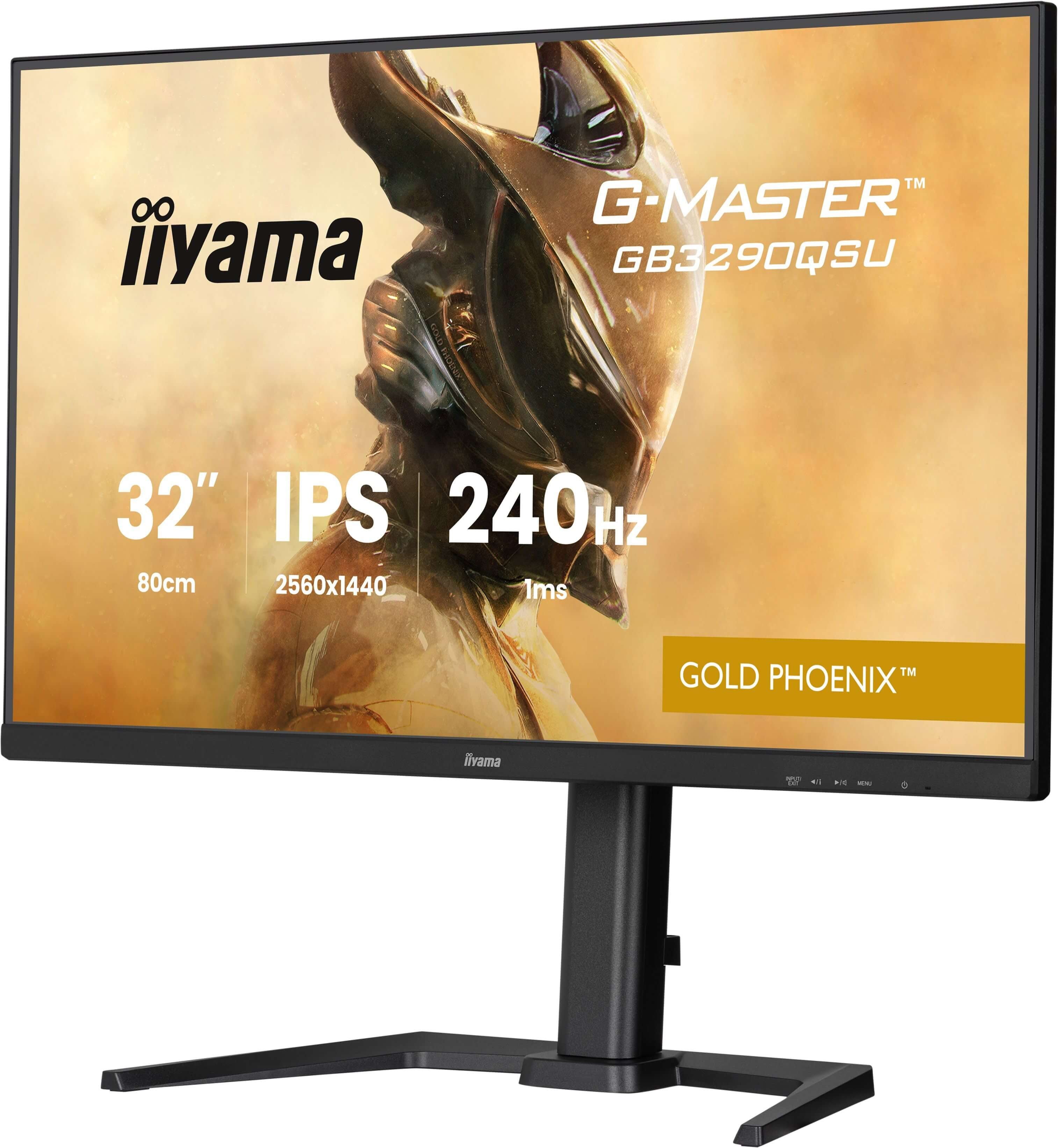 32iWIDE LCD G-Master Gold Phoenix 2560 x 1440 QHD IPS panel LED Bl.FreeSync Premium USB-Hub (2xOut v3.2 + 2xUSB-C(7 5 Watt)) Pivot HeightAdjust.(15cm) 400cd/m
