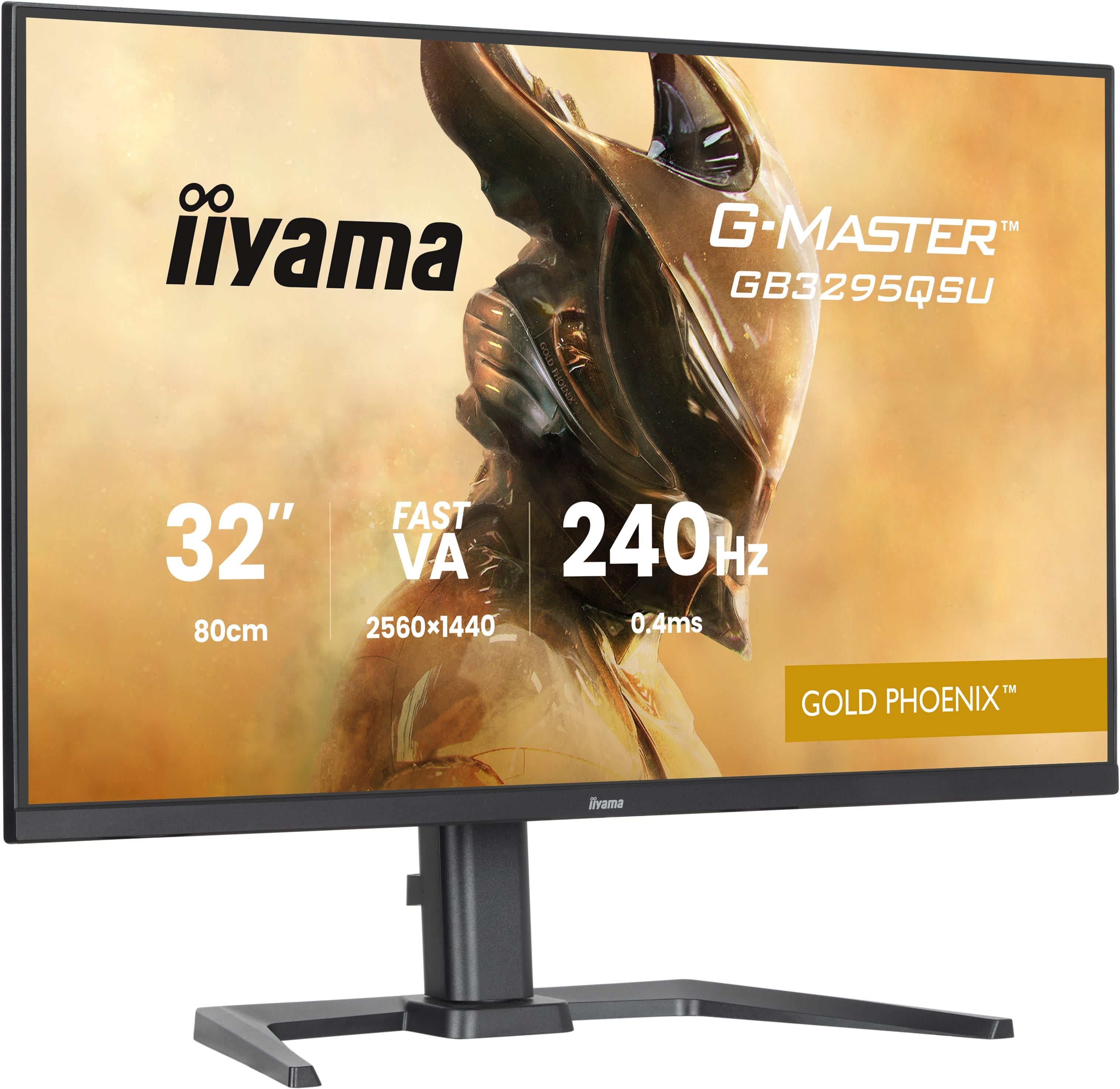 32iWIDE LCD G-Master Gold Phoenix 2560 x 1440 QHD VA panel LED Bl.FreeSync Premium USB-Hub (2xOut v3.2 + 2xUSB-C(7 5 Watt)) Height Adjust.(15cm) 400cd/m 4000:1D