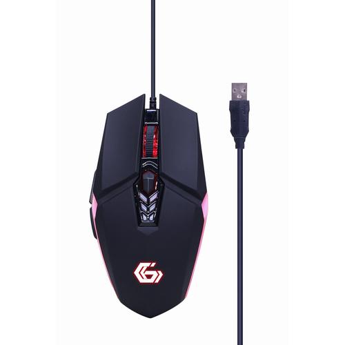 Gembird GGS-UMGL4-02 toetsenbord Inclusief muis Gamen USB QWERTY Amerikaans Engels Zwart