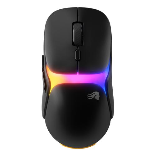 Glorious Gaming - draadloze gamingmuis Model O3 - Uitwisselbaar InfinitePlay-batterijsysteem, 8k polling, 130M click optische schakelaars, licht gewicht van 66 g, 30K DPI optische sensor, RGB - Zwart