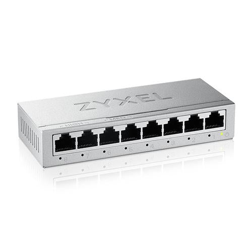Zyxel GS-108BV5-EU0101F netwerk-switch Unmanaged L2 Gigabit Ethernet (10/100/1000)