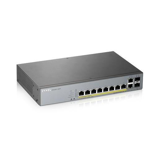 GS1350-12HP - 12 Port managed CCTV PoE switch - long range - 130W