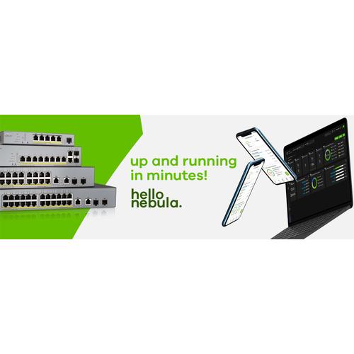GS1350-12HP - 12 Port managed CCTV PoE switch - long range - 130W