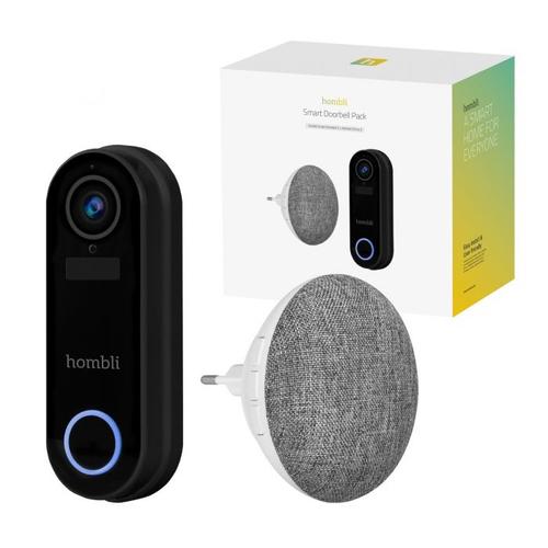 Hombli Smart Doorbell Pack Zwart, Wit