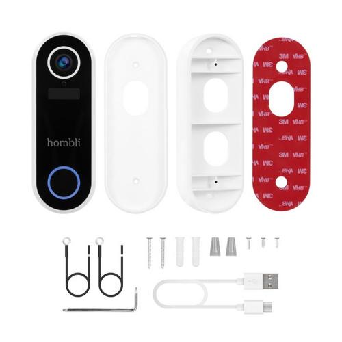 Hombli Smart Doorbell Pack Zwart, Wit