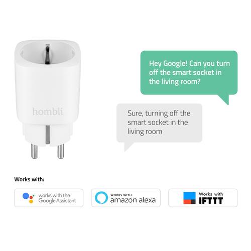 Hombli Slimme Stekker – WiFi – Energiemeter via mobiele app