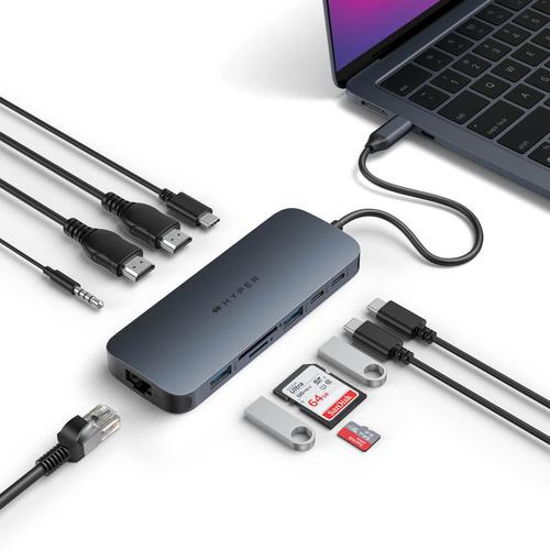 Targus HD4006GL laptop dock & poortreplicator USB 3.2 Gen 2 (3.1 Gen 2) Type-C Zwart