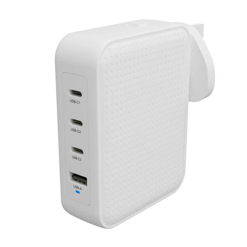 HYPER HJ1001WHWWGL oplader voor mobiele apparatuur Spelbesturingsapparaat, Mobiele telefoon, Netbook, Laptop, Smartphone, Tablet Wit AC Snel opladen Binnen