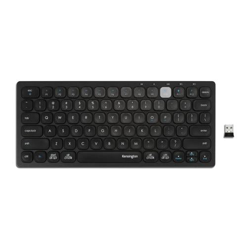 Kensington K75502ES toetsenbord Universeel RF-draadloos + Bluetooth QWERTY Spaans Zwart