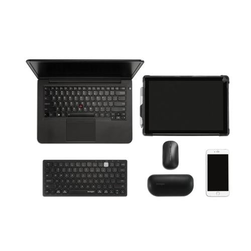 Kensington K75502ES toetsenbord Universeel RF-draadloos + Bluetooth QWERTY Spaans Zwart