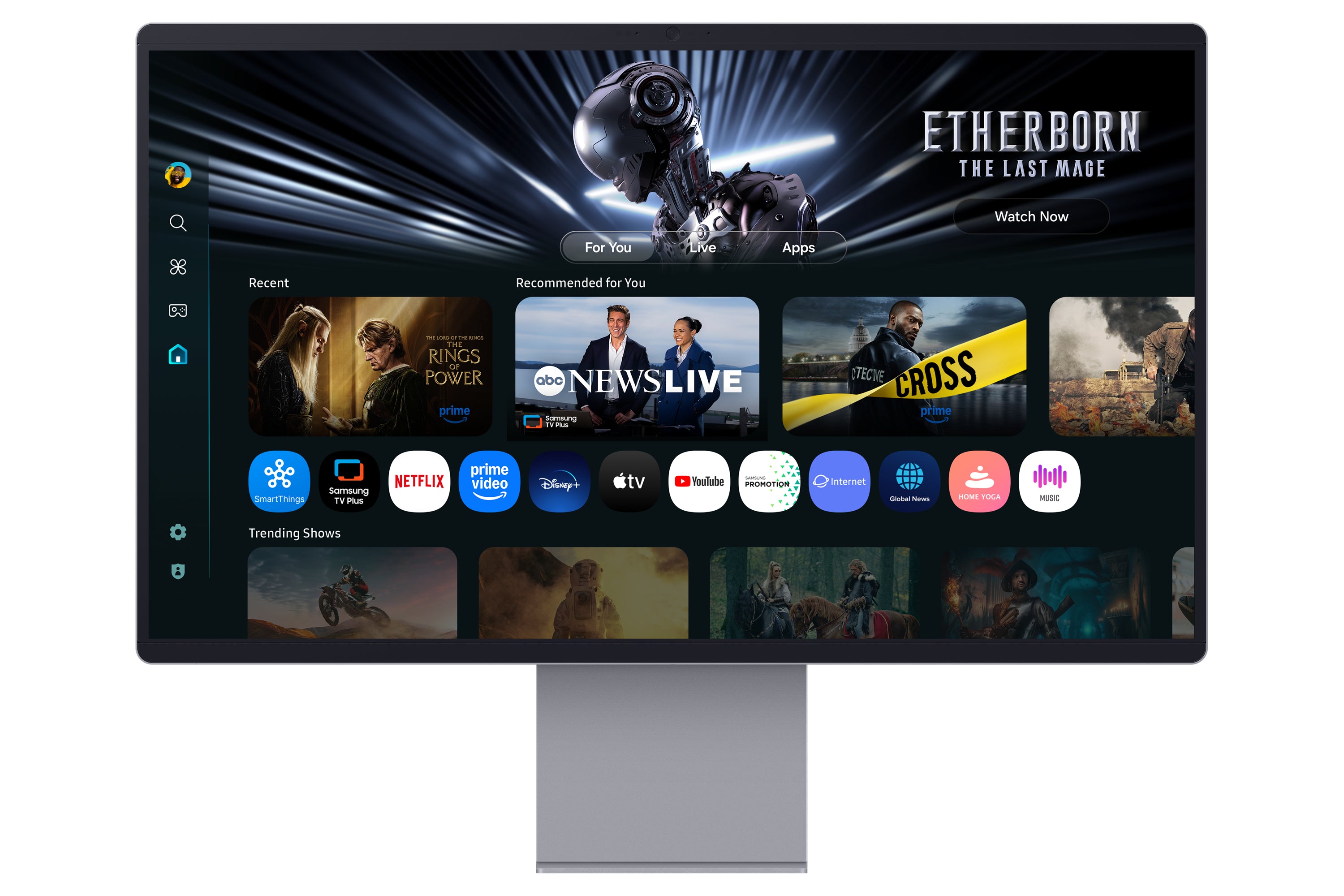 32i / OLED / 16:9 / 3840x 2160 / 165hz / HDMI 2.1 1x USB-C (90w) / DP 1.4 / 2x USB2.0 / Speakers / 4K Camera / HAS