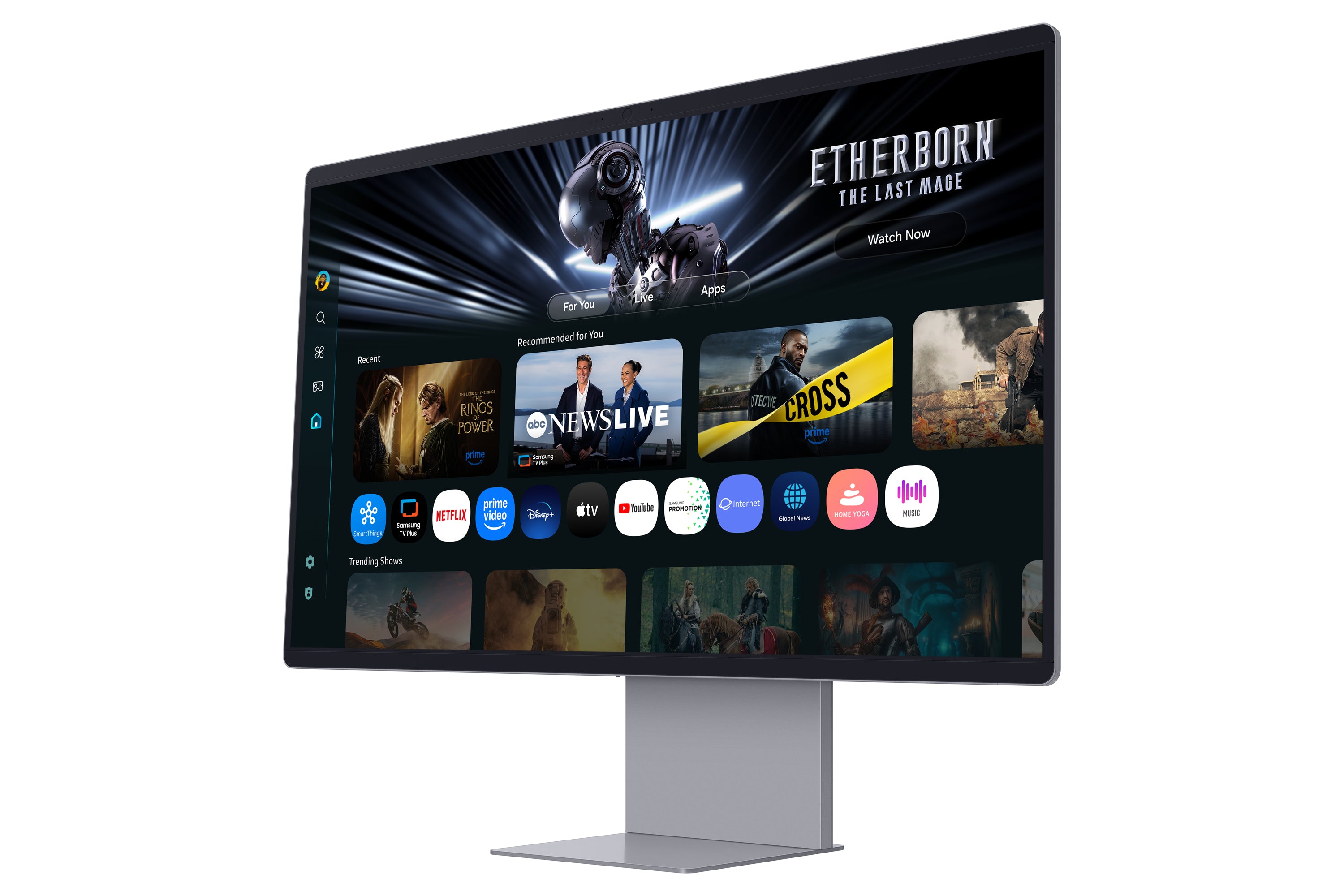32i / OLED / 16:9 / 3840x 2160 / 165hz / HDMI 2.1 1x USB-C (90w) / DP 1.4 / 2x USB2.0 / Speakers / 4K Camera / HAS