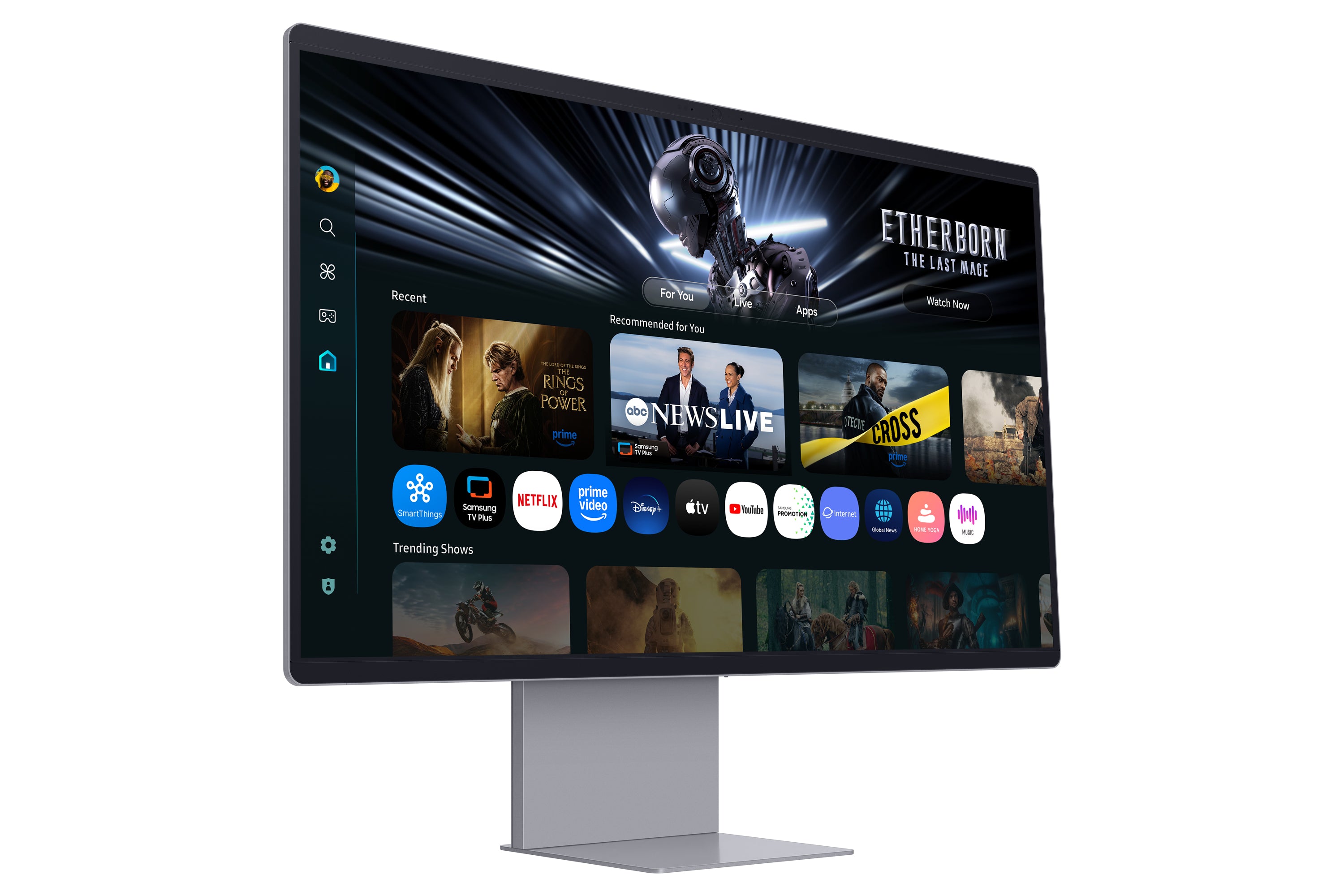 32i / OLED / 16:9 / 3840x 2160 / 165hz / HDMI 2.1 1x USB-C (90w) / DP 1.4 / 2x USB2.0 / Speakers / 4K Camera / HAS