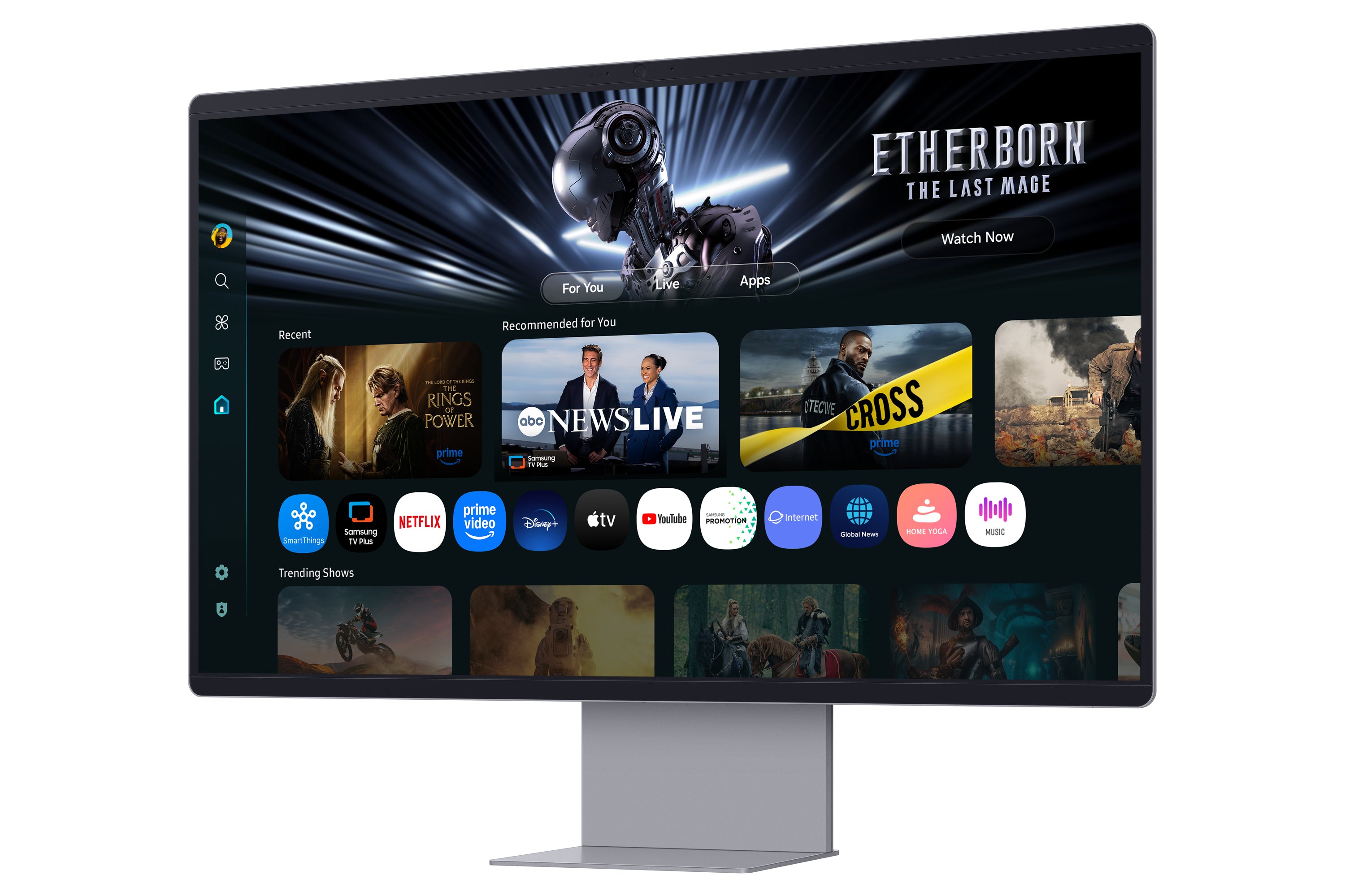 32i / OLED / 16:9 / 3840x 2160 / 165hz / HDMI 2.1 1x USB-C (90w) / DP 1.4 / 2x USB2.0 / Speakers / 4K Camera / HAS