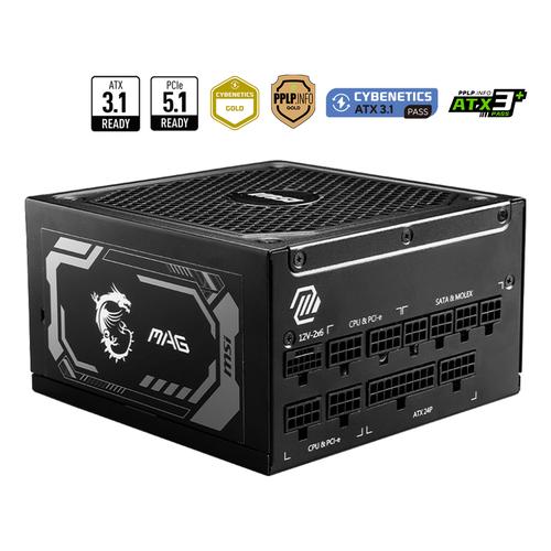 MSI MAG A1000GL PCIE5 power supply unit 1000 W 24-pin ATX ATX Zwart