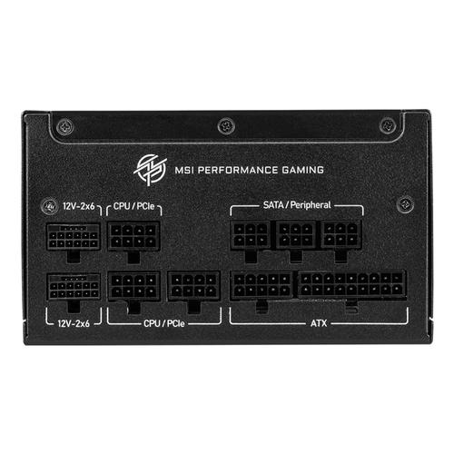 MSI MPG A850GS PCIE5 power supply unit 850 W 24-pin ATX ATX Zwart