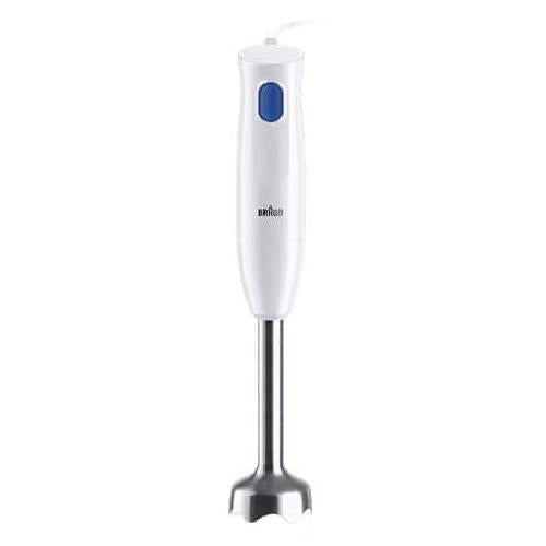 450W 1 snelheid RVS staafmixervoet Easy-Twist systeem 600ml maatbekerwit/blauw